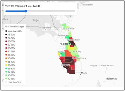 Public values failure associated with Hurricane Ian power outages